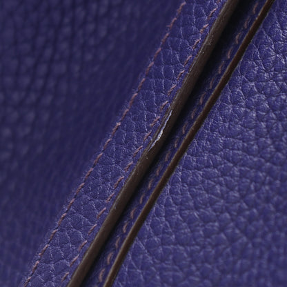 Hermes Taurillon Clemence Picotin Lock 22 MM Iris 10 of 10