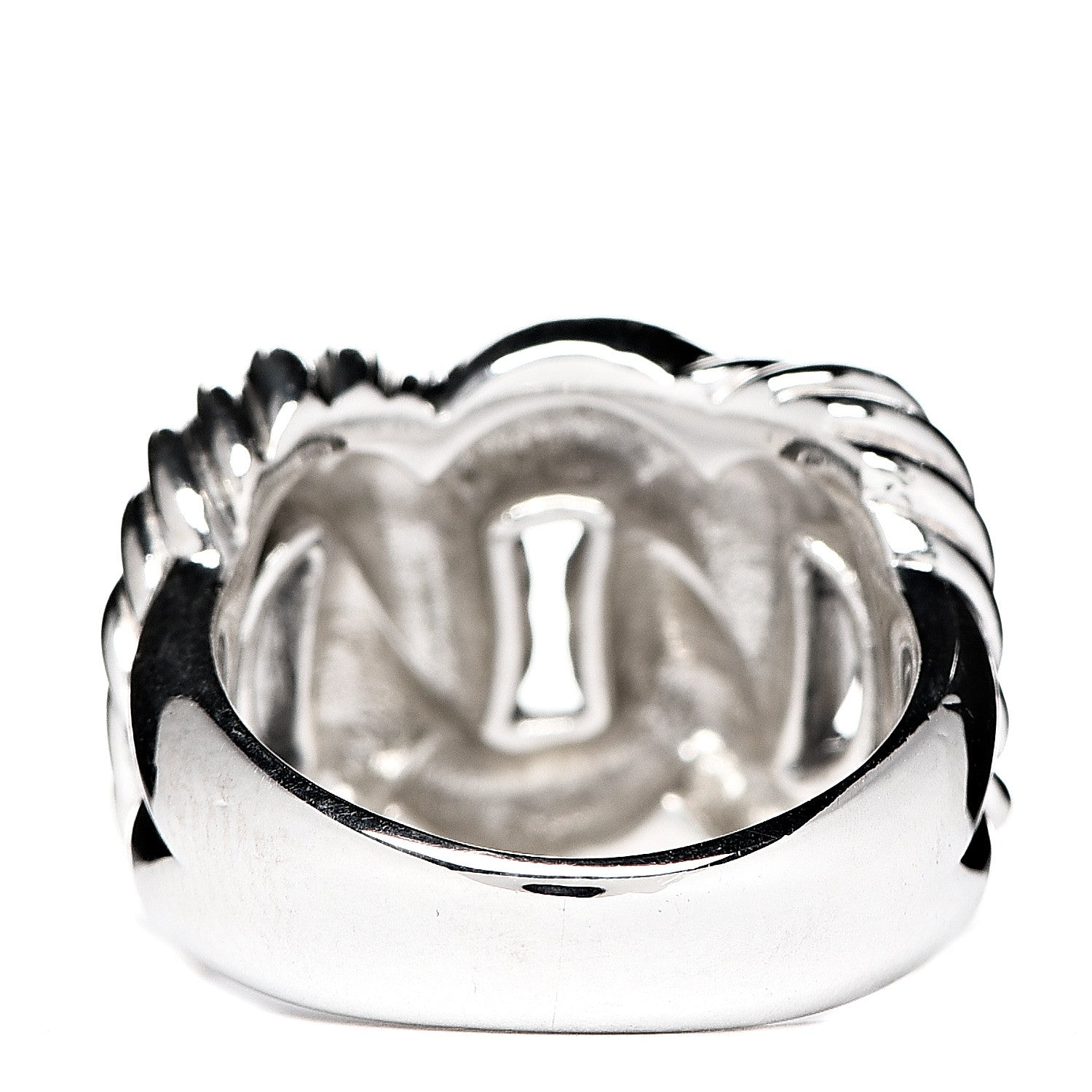 David Yurman Sterling Silver Woven Cable Ring 50 5.5 3 of 4