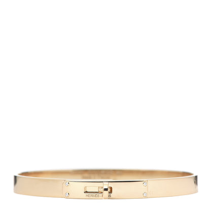 Hermes 18K Yellow Gold Diamond PM Kelly Bracelet SH 1 of 6