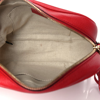 Gucci Pebbled Calfskin Small Soho Disco Bag Tabasco Red 5 of 11