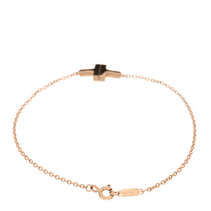 Tiffany 18K Rose Gold T Single Chain Bracelet 2 of 3