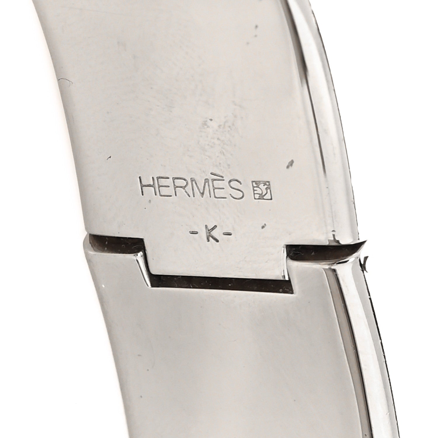 Hermes Enamel Wide Clic Clac H Bracelet GM Gris Macadam 5 of 5