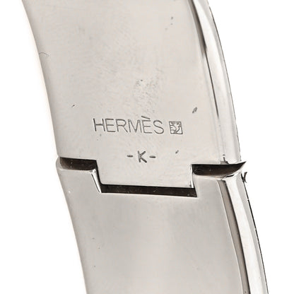 Hermes Enamel Wide Clic Clac H Bracelet GM Gris Macadam 5 of 5