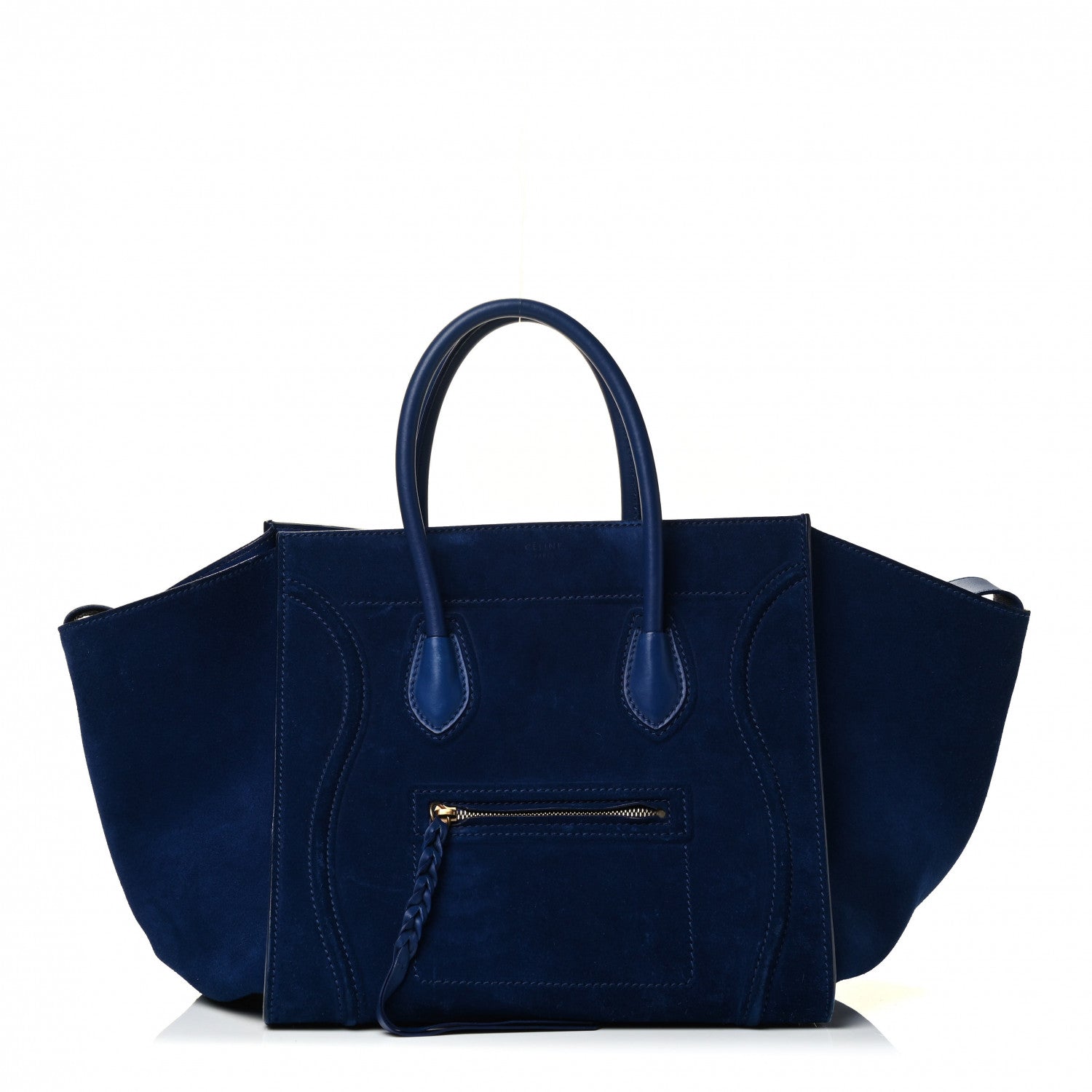 Celine Suede Medium Phantom Luggage Royal Blue 1 of 5
