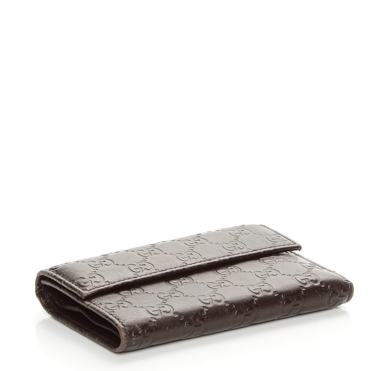 Gucci Guccissima Continental Flap Wallet Dark Brown 4 of 8