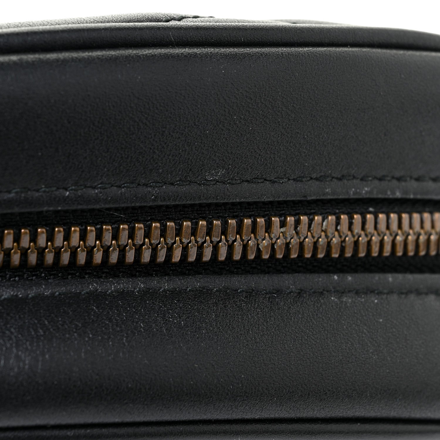 Gucci Calfskin Matelasse GG Marmont Belt Bag 95 38 Black 12 of 13