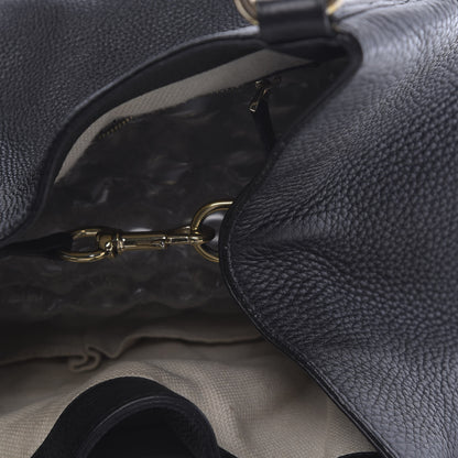 Gucci Pebbled Calfskin Medium Soho Shoulder Bag Black 15 of 19