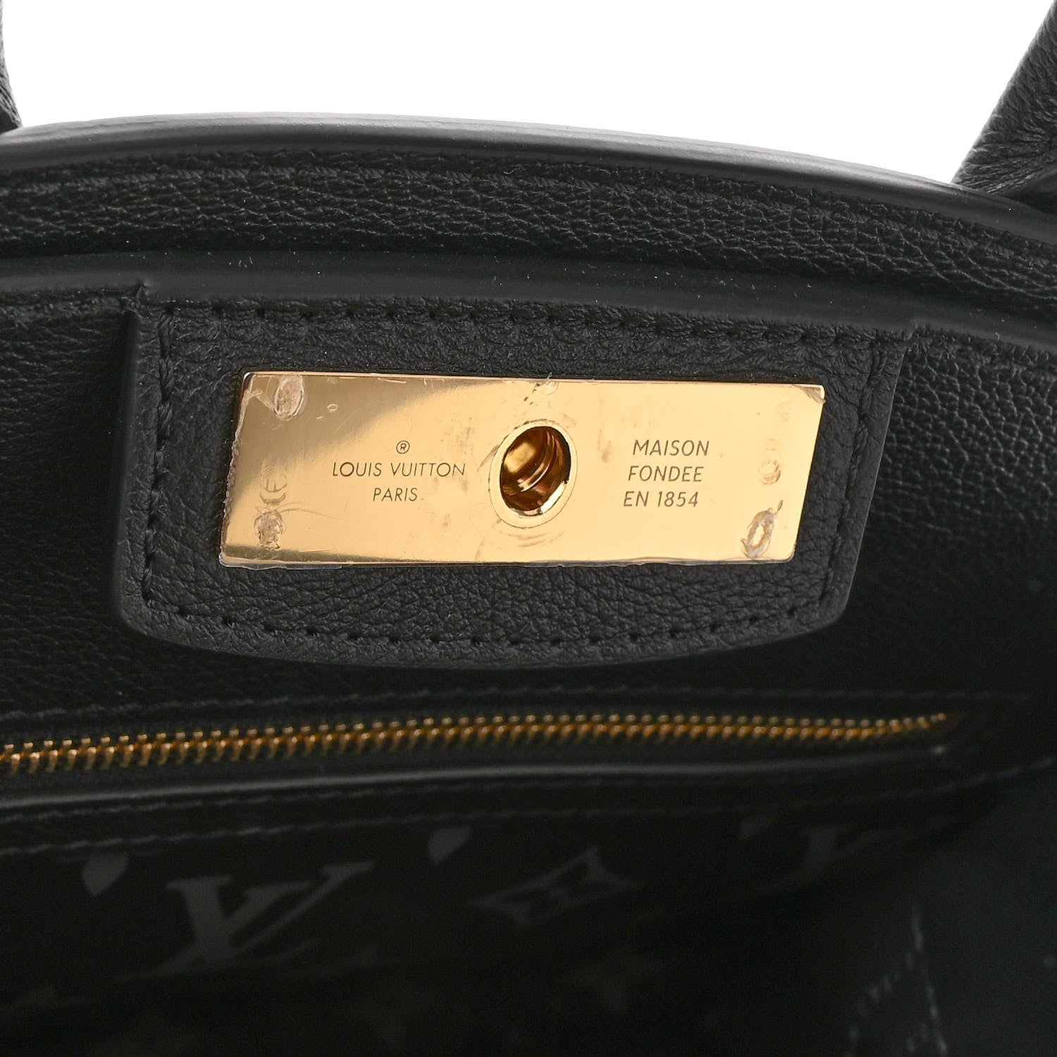 Louis Vuitton Calfskin Steamer PM Black 7 of 10