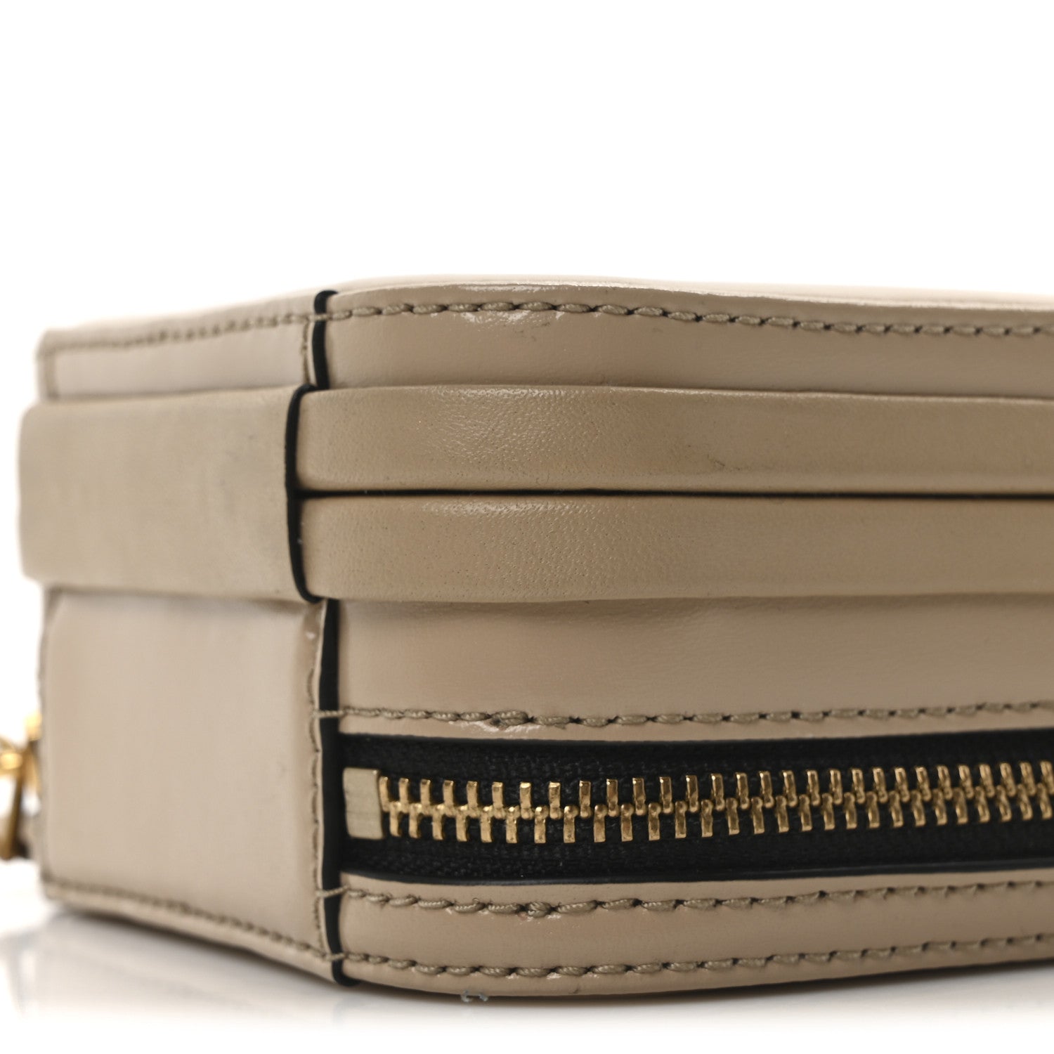 Marc Jacobs Smooth Calfskin The Vanity Crossbody Bag Beige 9 of 9