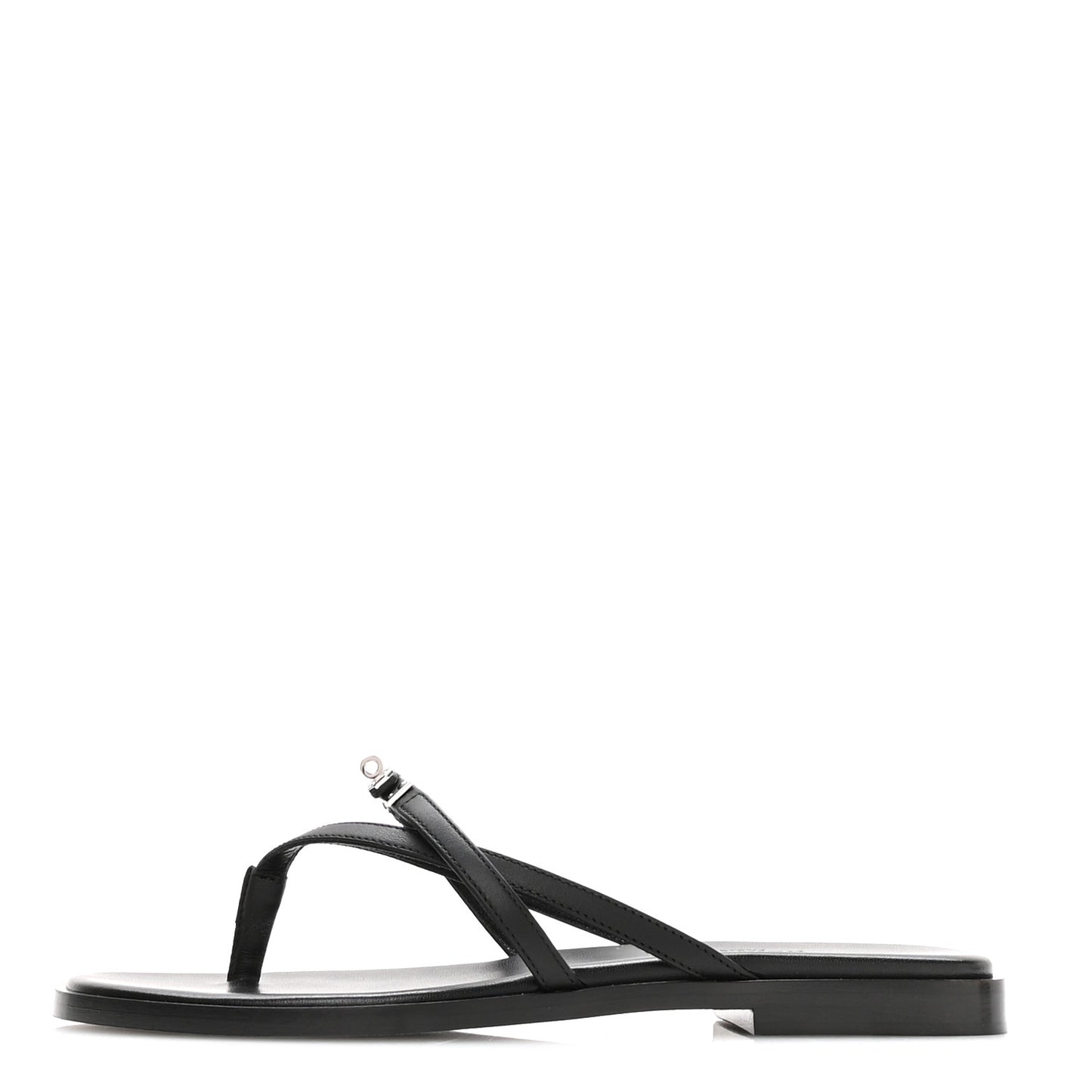 Calfskin Miss Sandals 36 Black