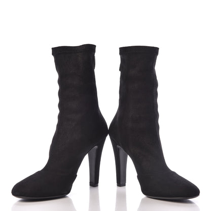 Chanel Suede Short Boots 38 Black 5 of 10