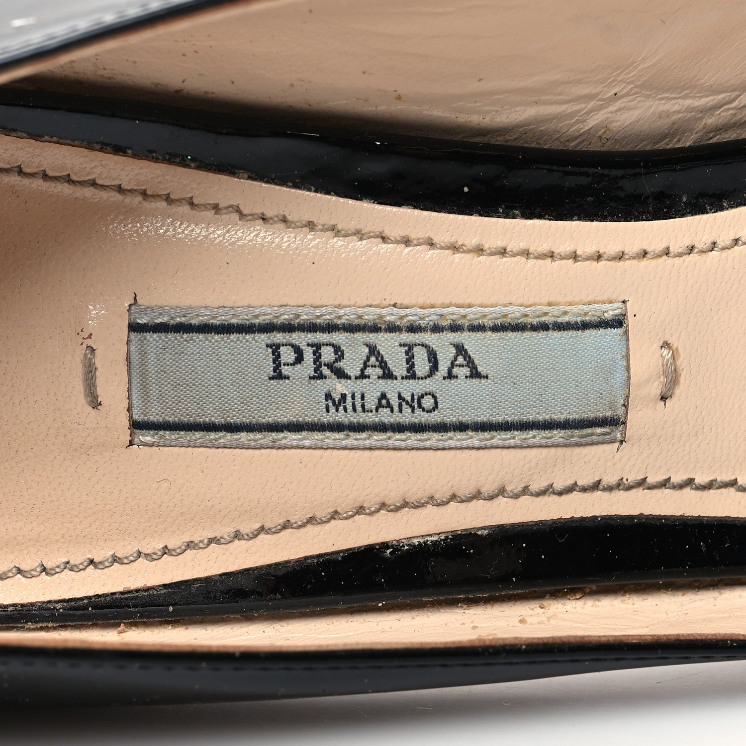 Prada Patent Bow Pumps 37.5 Black 7 of 7