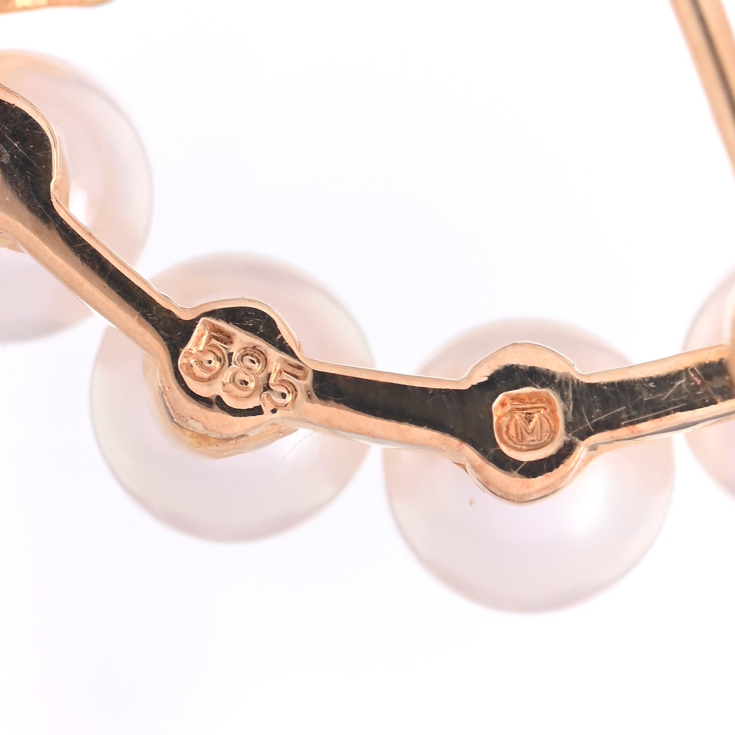 Mikimoto 14K Yellow Gold Akoya Pearl Wreath Brooch 4 of 4