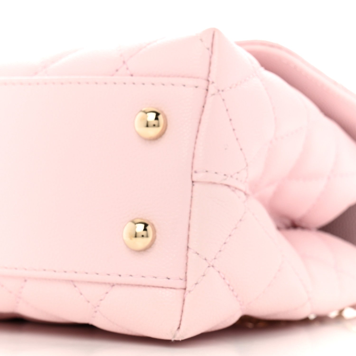 Chanel Caviar Quilted Mini Coco Handle Flap Light Pink 10 of 10