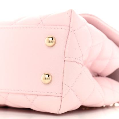Chanel Caviar Quilted Mini Coco Handle Flap Light Pink 10 of 10