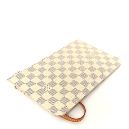 Louis Vuitton Damier Azur Neverfull MM GM Pochette Rose Ballerine 4 of 8