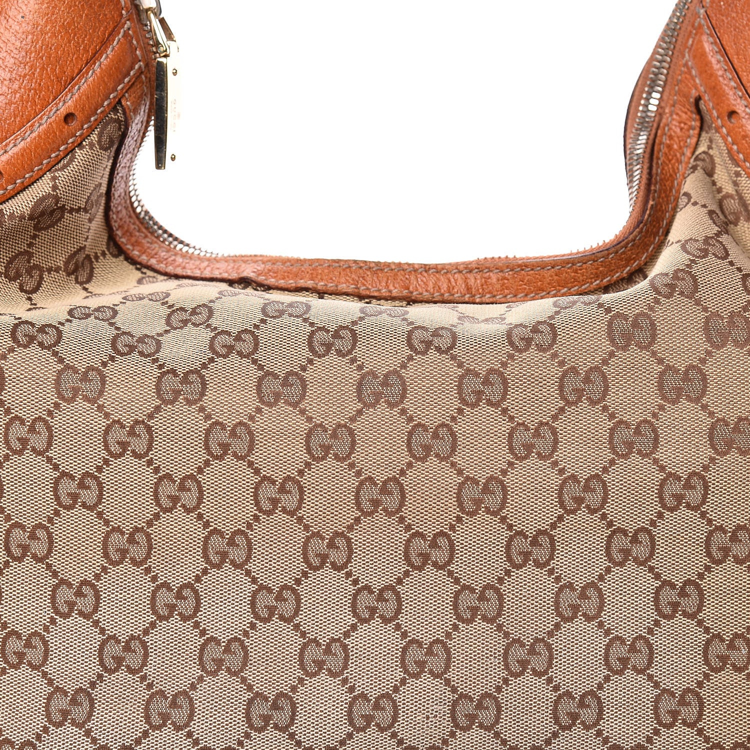 Gucci Monogram Glam Hobo Tan 10 of 11