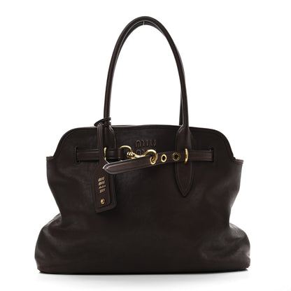 Miu Miu Nappa Medium Aventure Bag Radica 1 of 9