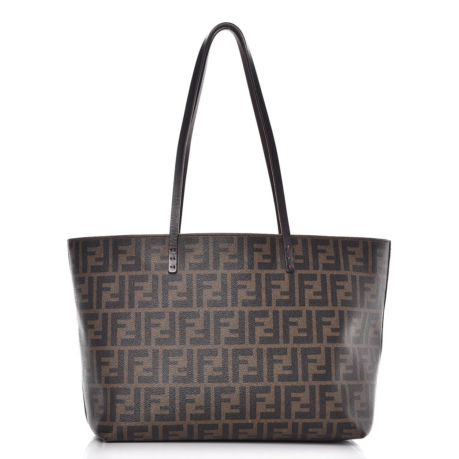 Fendi Zucca Spalmati Small Roll Tote Tobacco Moro 1 of 12