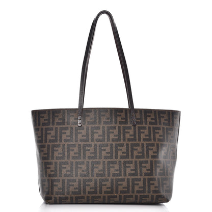Fendi Zucca Spalmati Small Roll Tote Tobacco Moro 1 of 12