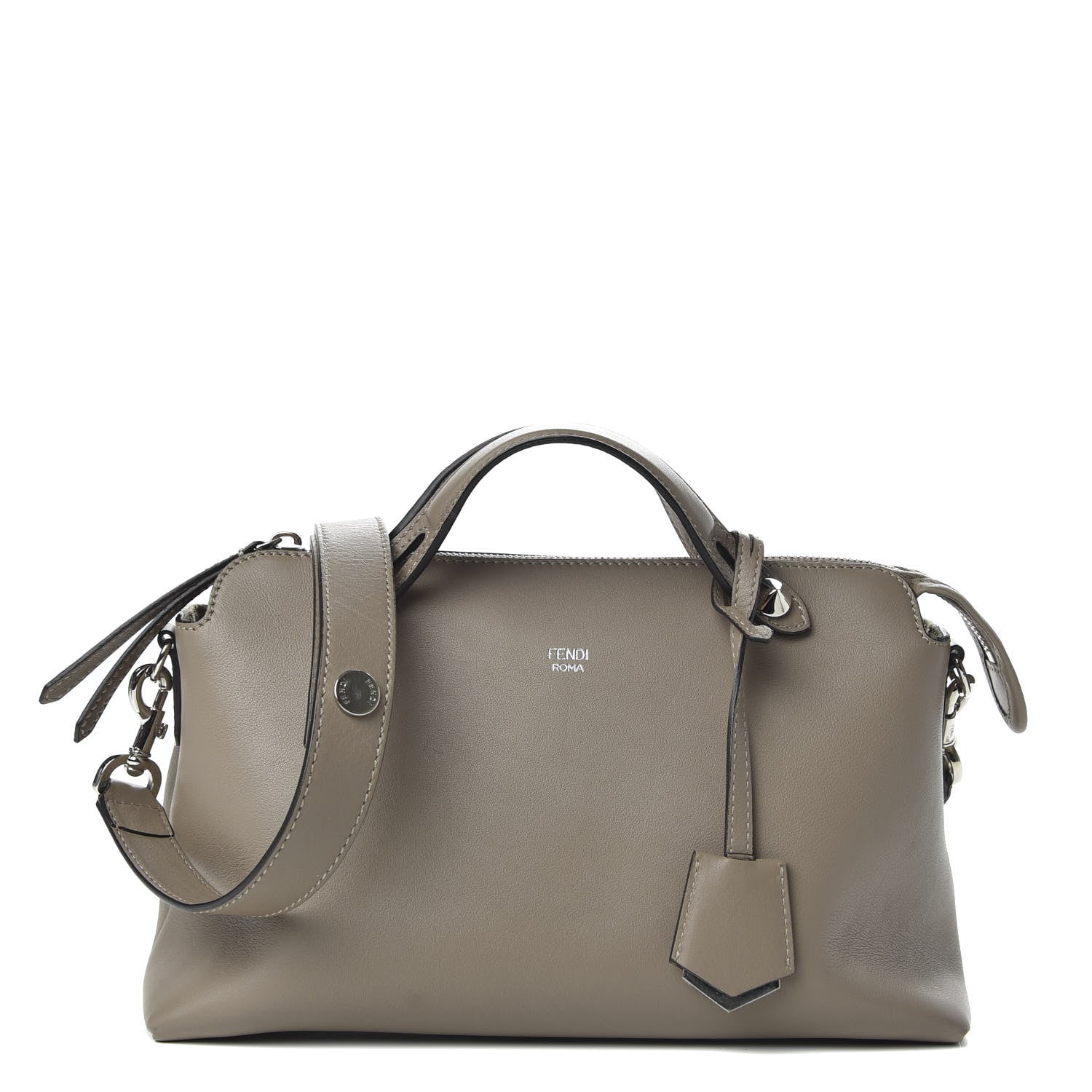 Fendi Vitello Dolce Medium By The Way Boston Bag Tortora 1 of 9