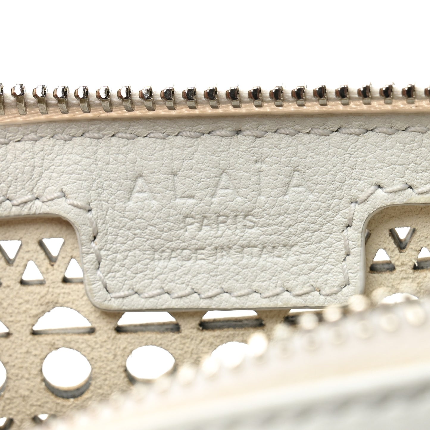 Calfskin Vienne Small Tube Bag White Optique