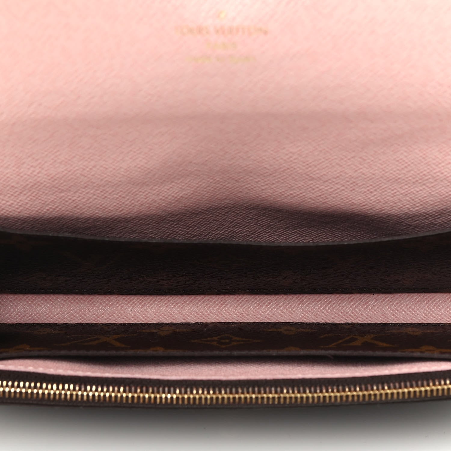 Louis Vuitton Monogram Emilie Wallet Rose Ballerine 3 of 3