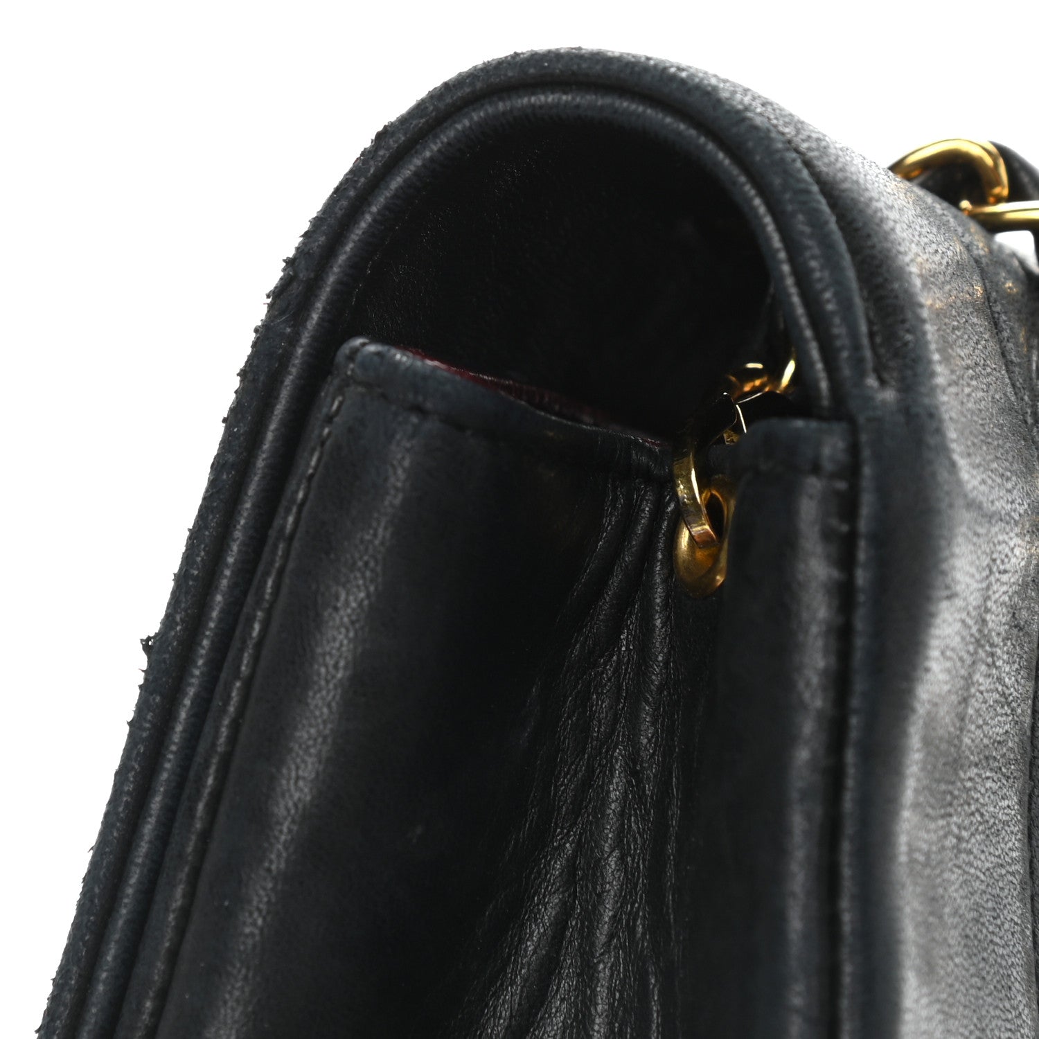 Chanel Lambskin Quilted Small Single Flap Black 12 of 14