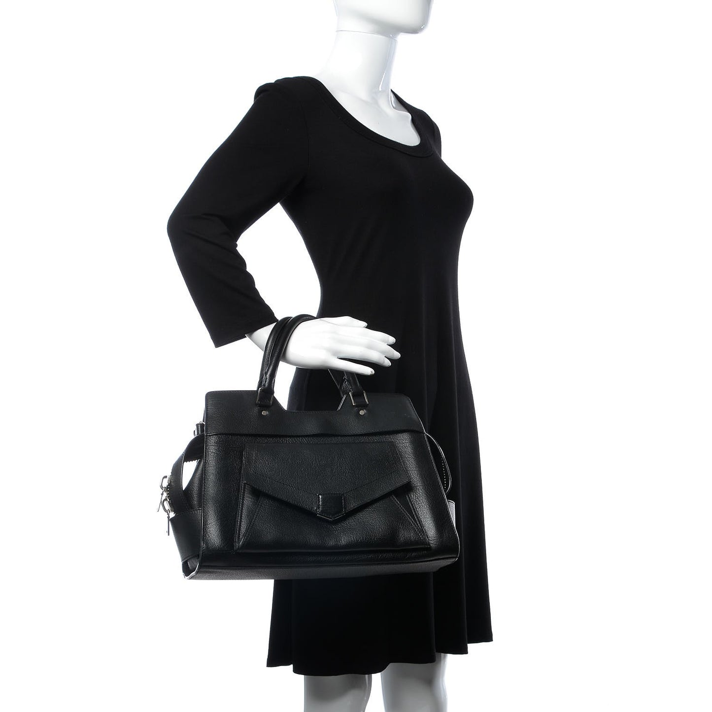 Vacchetta Calfskin Small PS13 Satchel Black