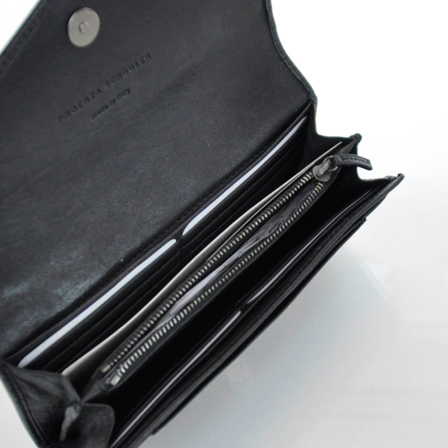 Leather PS1 Continental Wallet Black