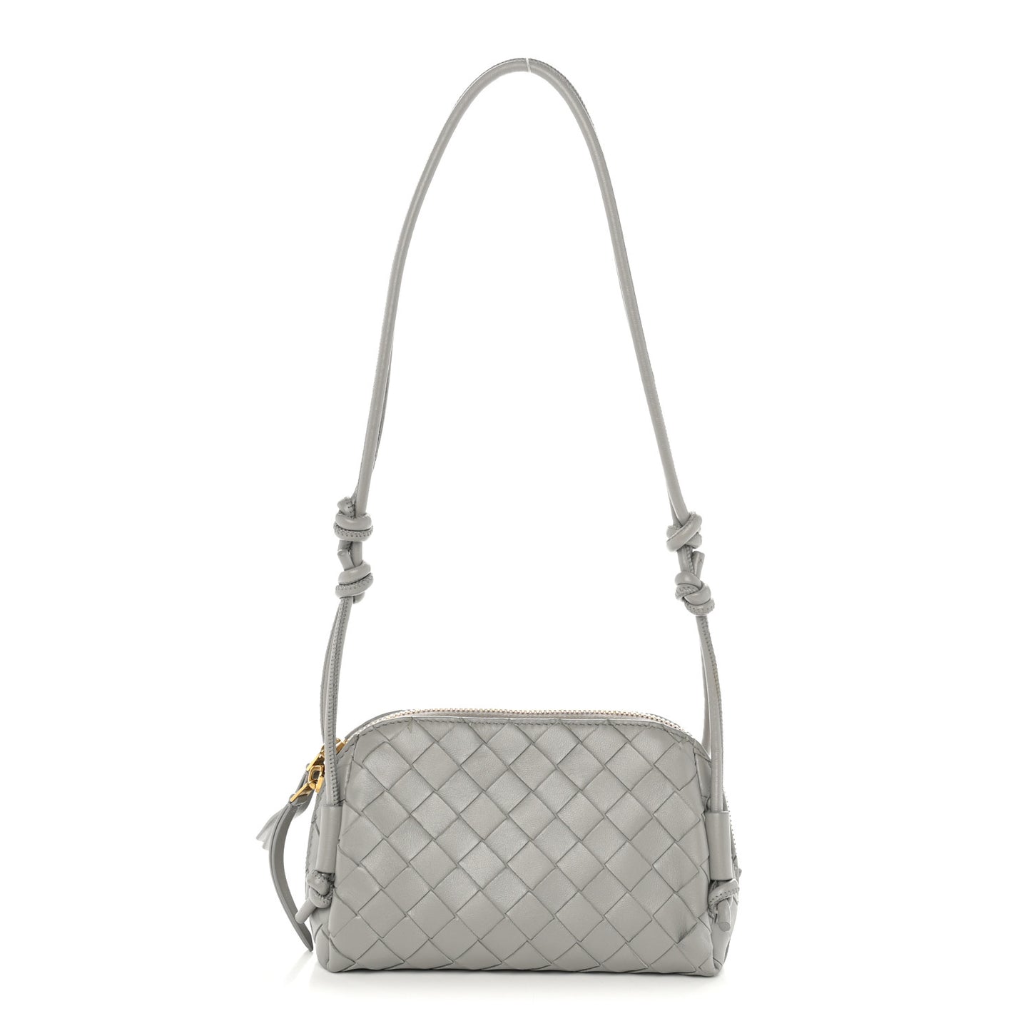 Nappa Intrecciato Concert Pouch Sterling
