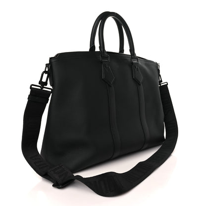 Louis Vuitton Calfskin Lockit Tote Black 3 of 8