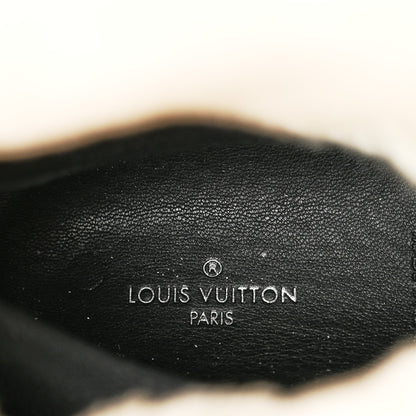 Louis Vuitton Suede Shearling Quilted Flat Ankle Boot 38 Beige 8 of 9