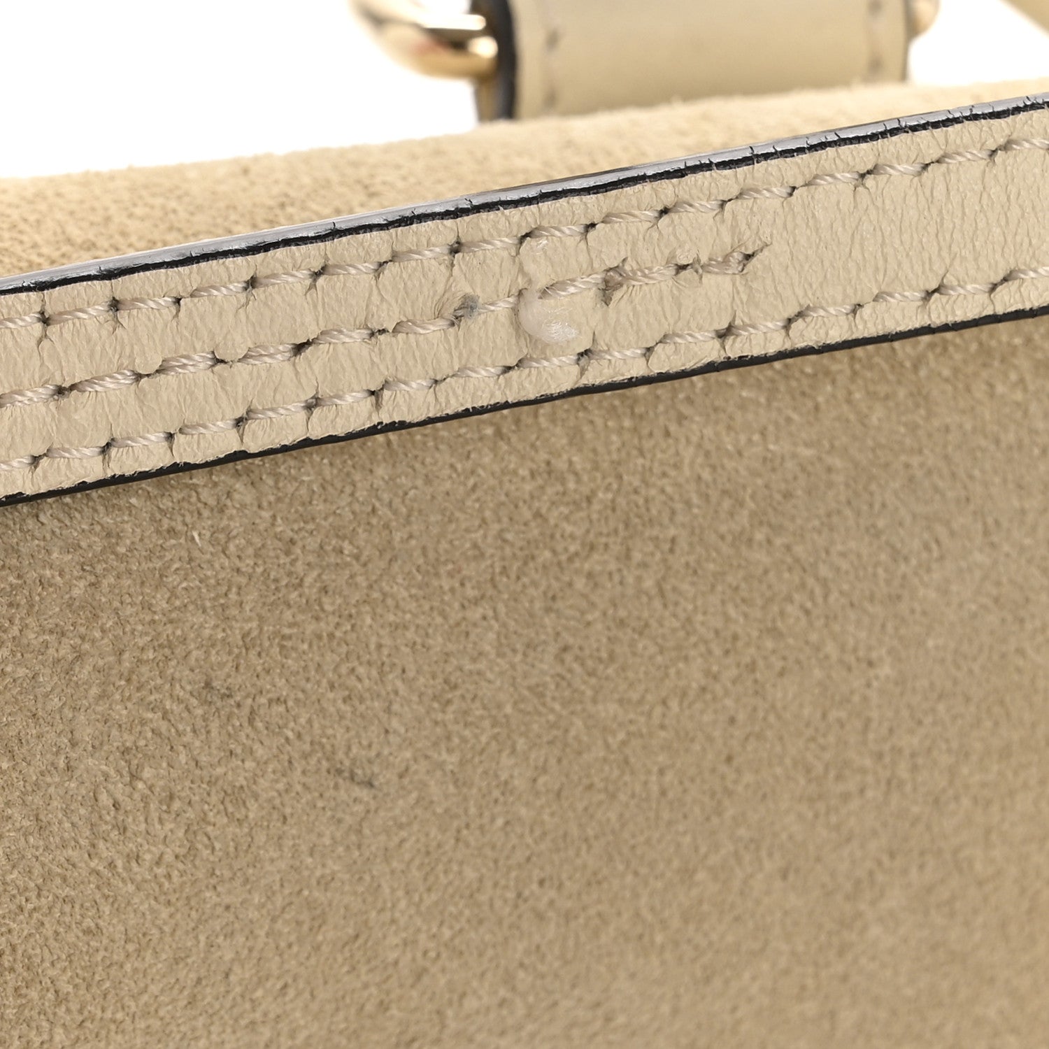 Chloe Suede Calfskin Mini Faye Backpack Off White 13 of 15