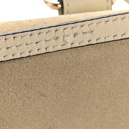 Chloe Suede Calfskin Mini Faye Backpack Off White 13 of 15