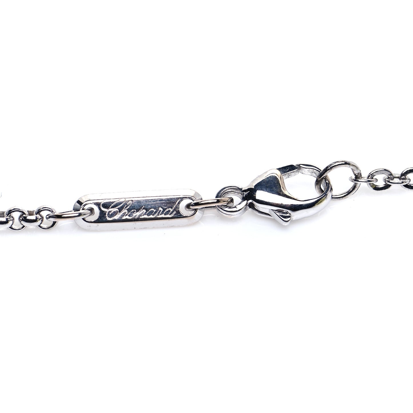18K Yellow White Gold Diamond Chrome Necklace