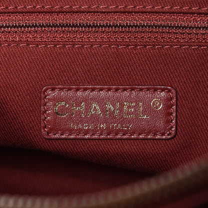 Chanel Glazed Caviar Quilted Small Shiva Tote Black 6 of 11