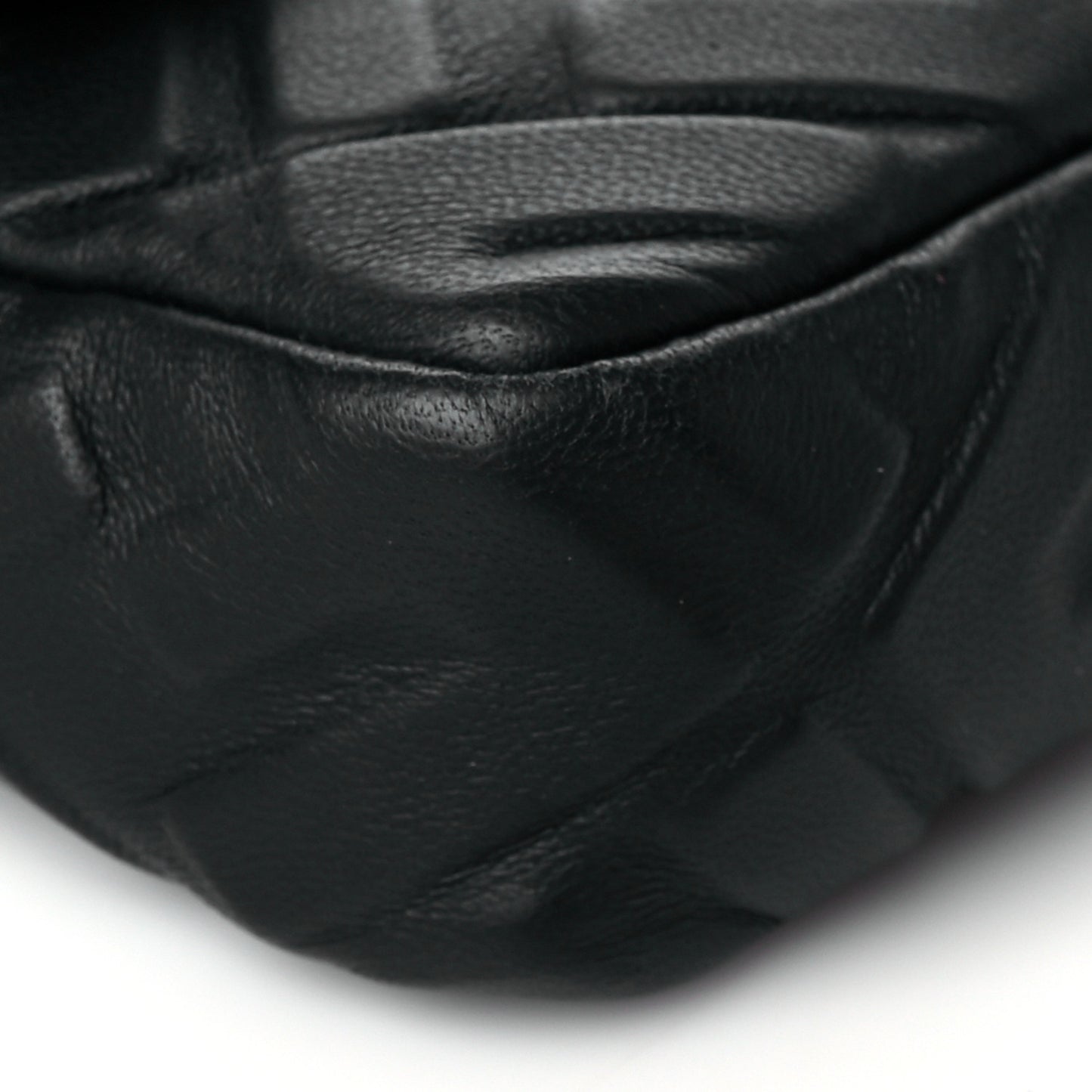 Nappa FF 1974 Embossed Mini Baguette Black