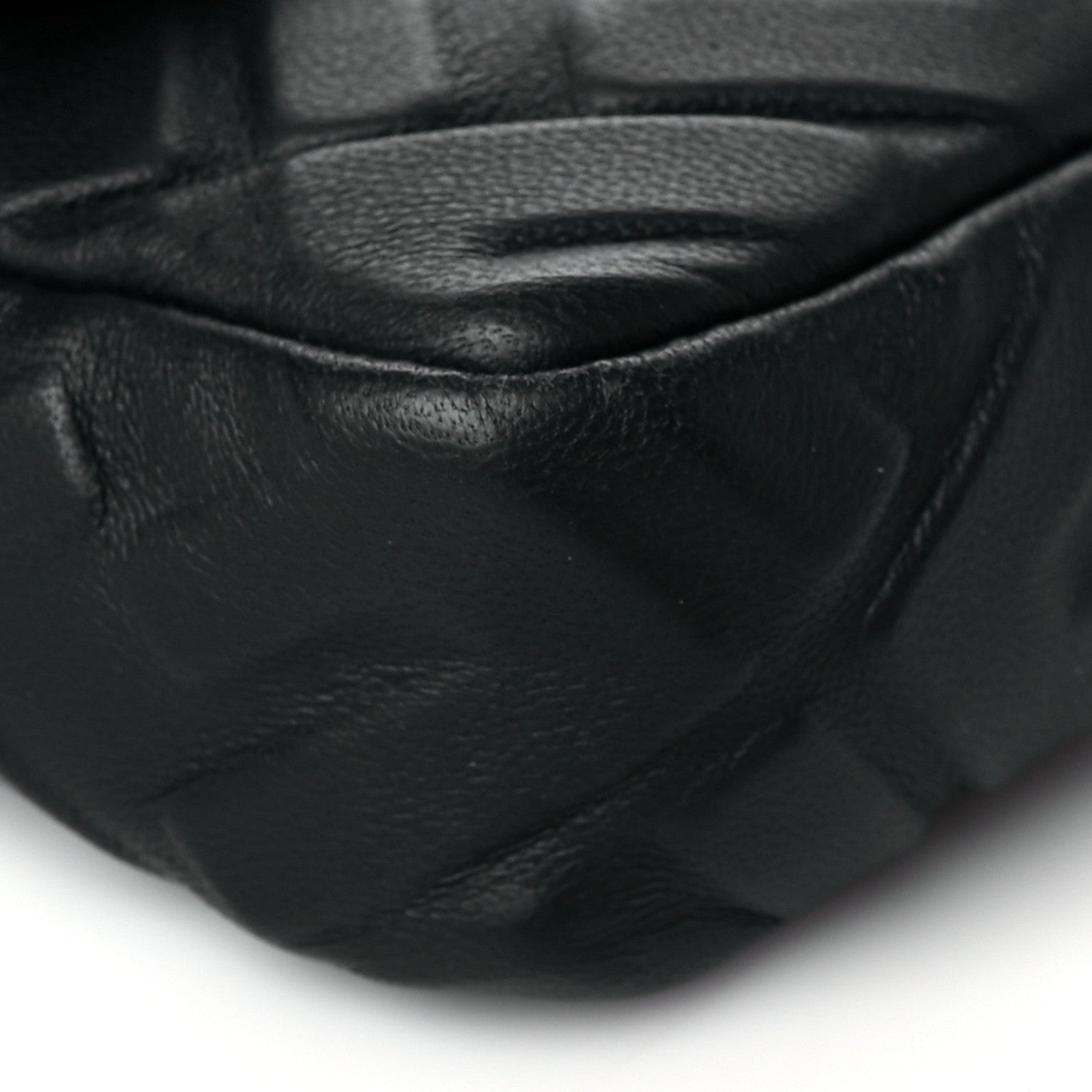 Fendi Nappa FF 1974 Embossed Mini Baguette Black 9 of 10