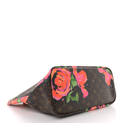 Louis Vuitton Monogram Roses Neverfull MM 4 of 12