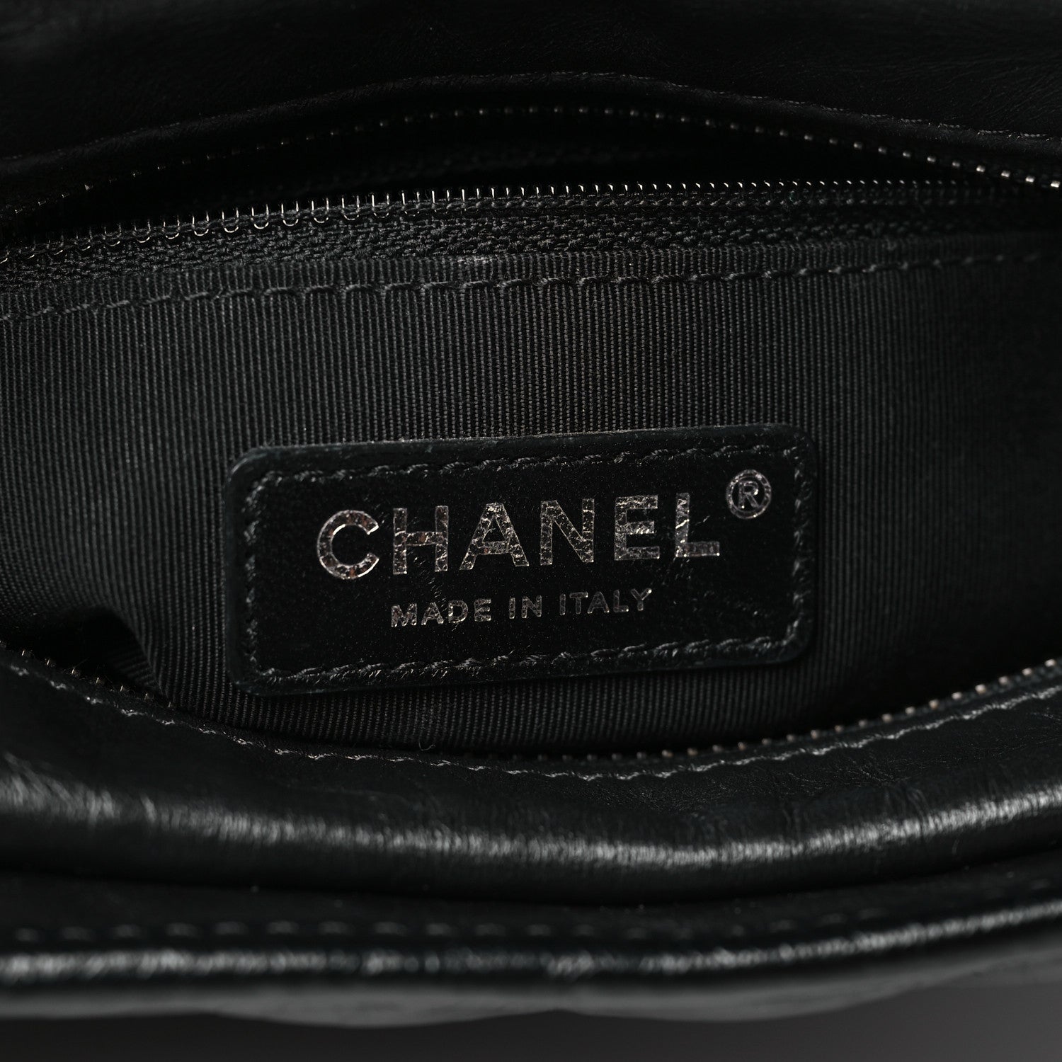 Chanel Aged Calfskin Chevron Quilted Small Gabrielle Hobo Black So Black 6 of 10