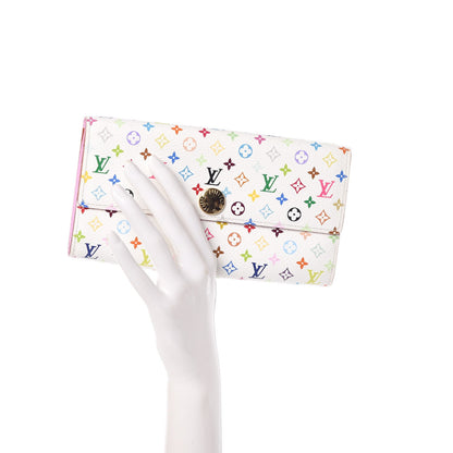 Louis Vuitton Monogram Multicolor Sarah Wallet Black 2 of 8