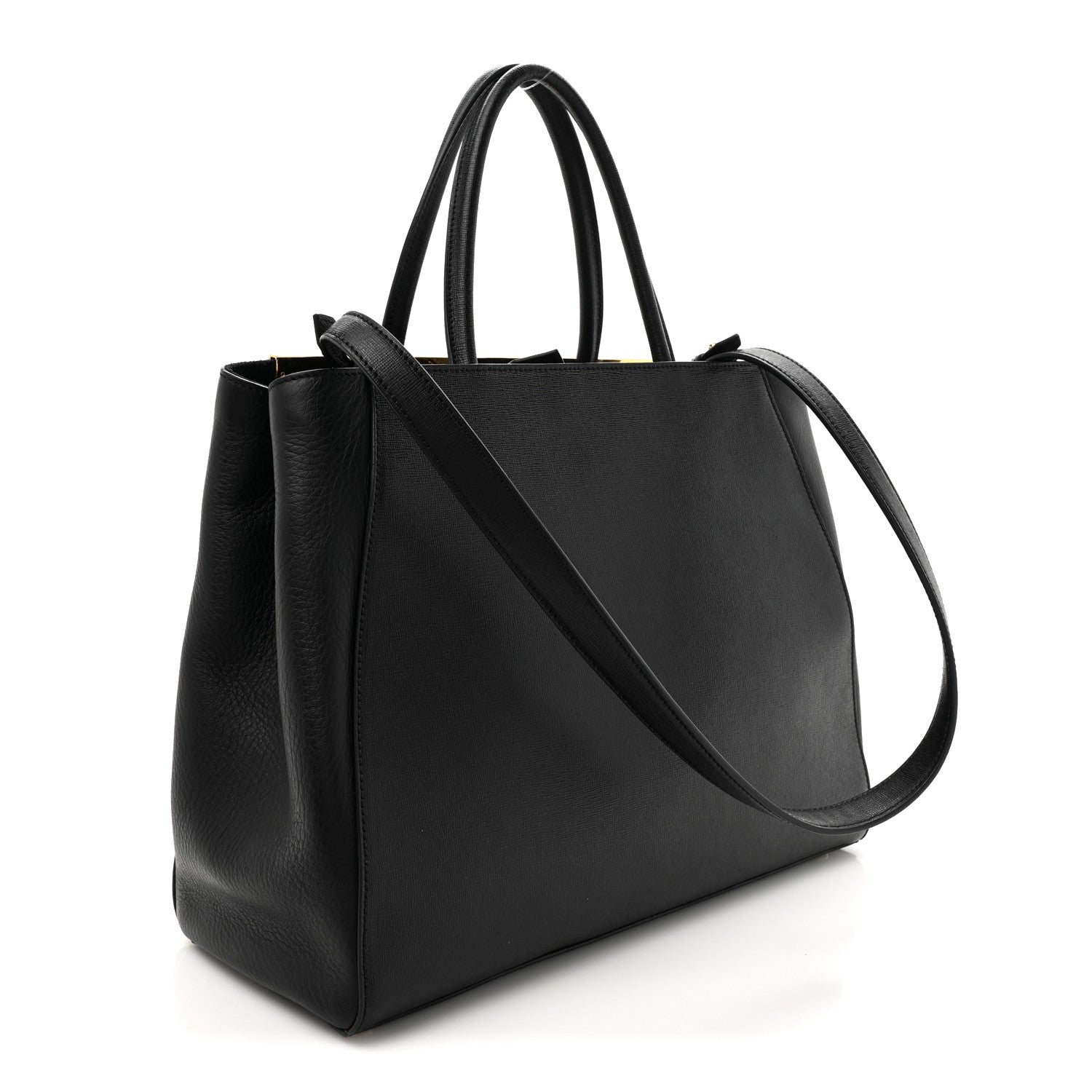 Fendi Vitello Elite Regular 2Jours Tote Black 3 of 14