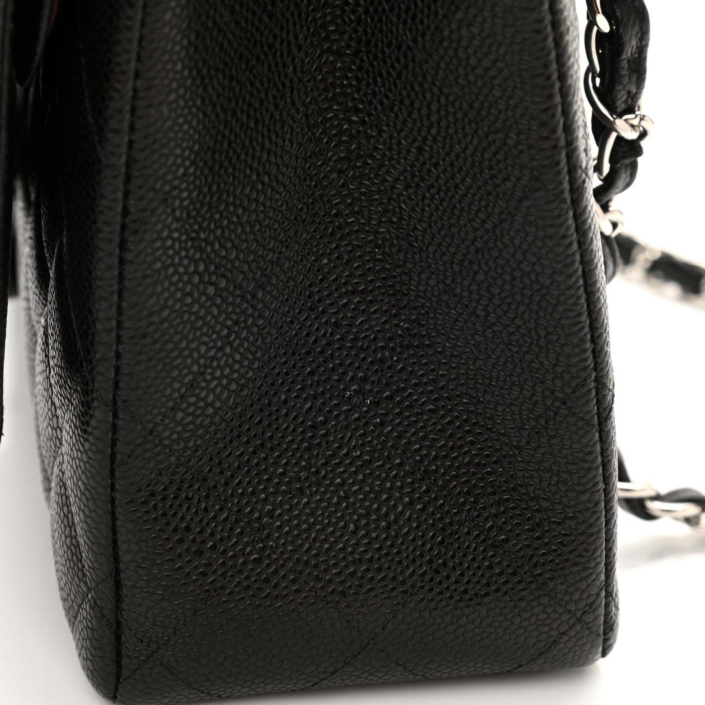 Caviar Quilted Maxi Double Flap Black