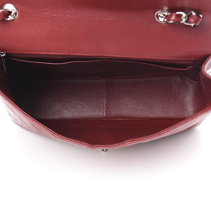 Chanel Caviar Quilted Jumbo Single Flap Red 5 of 12