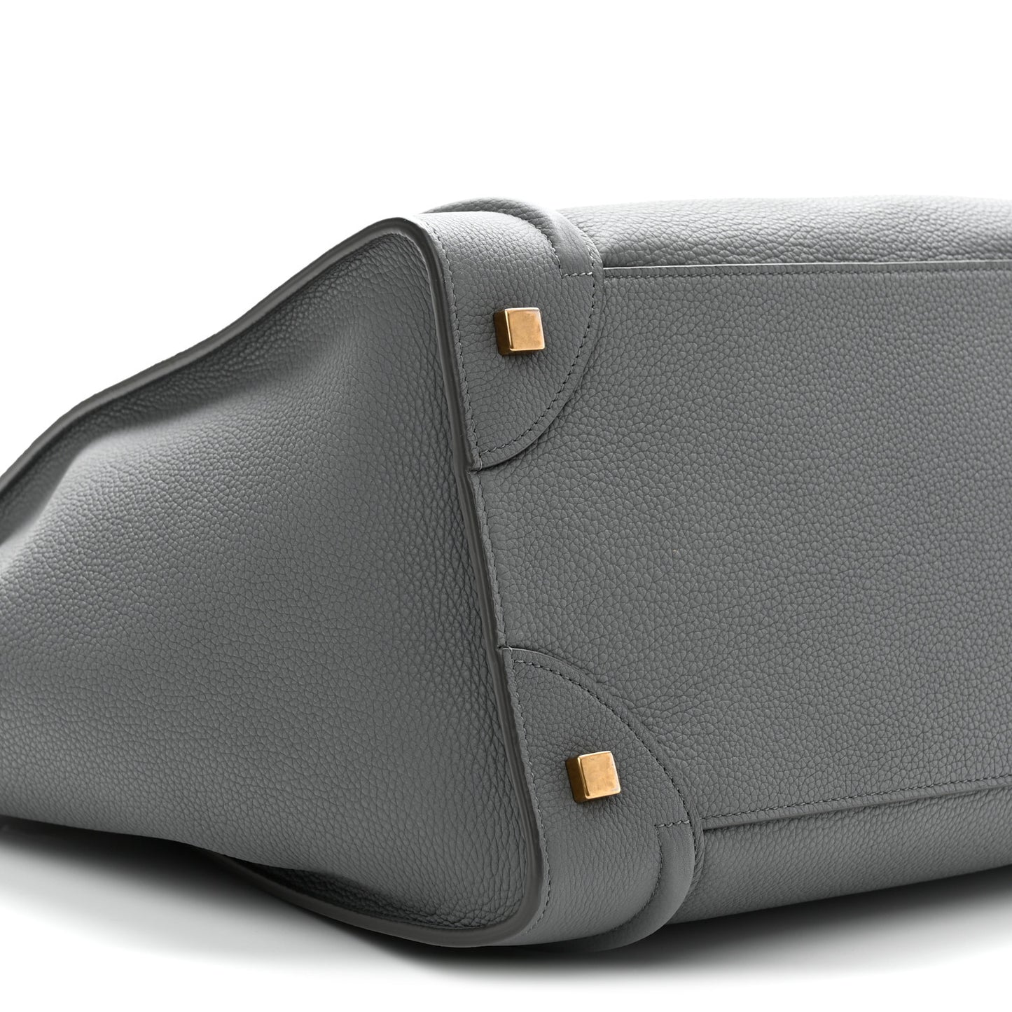 Drummed Calfskin Mini Luggage Kohl