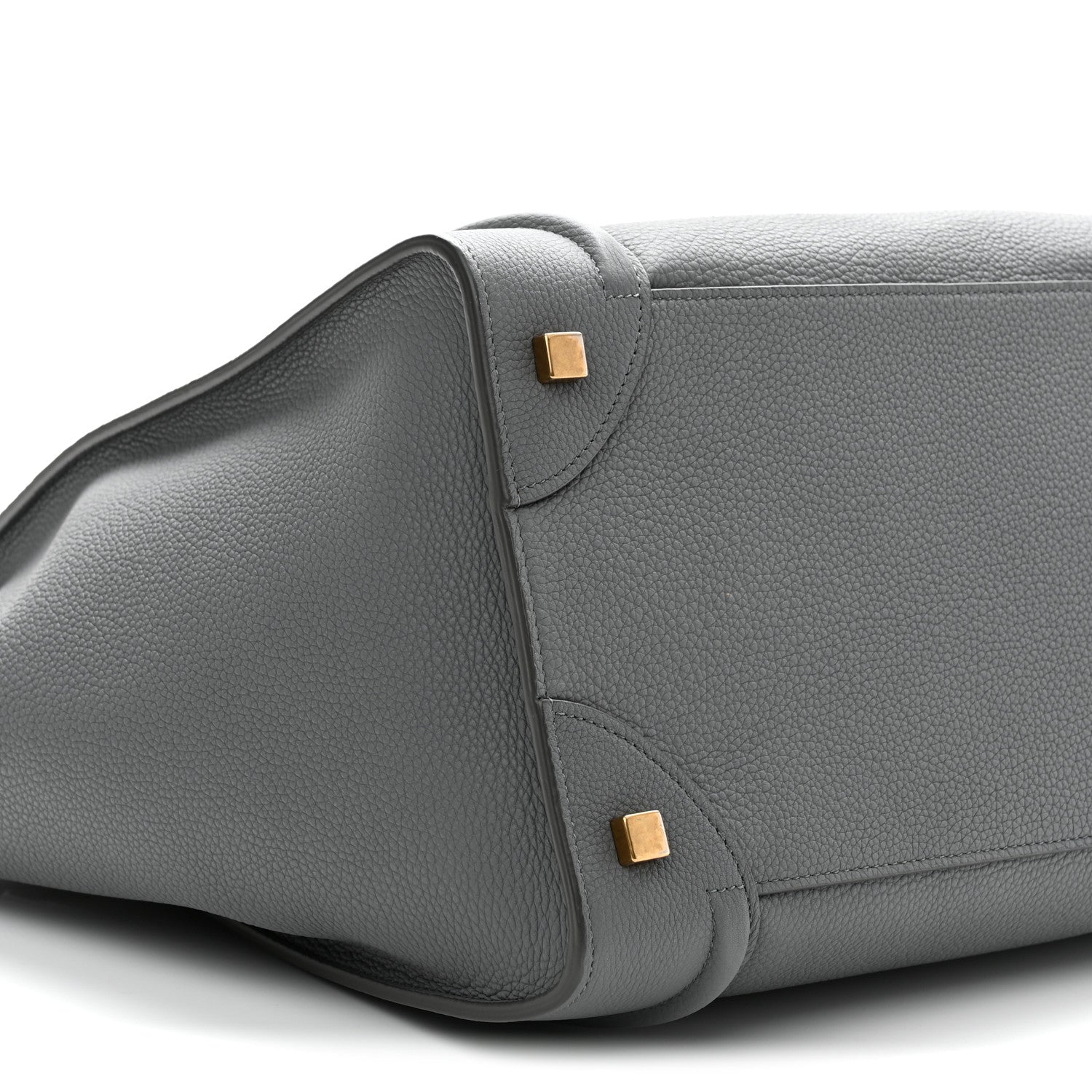 Celine Drummed Calfskin Mini Luggage Kohl 9 of 11