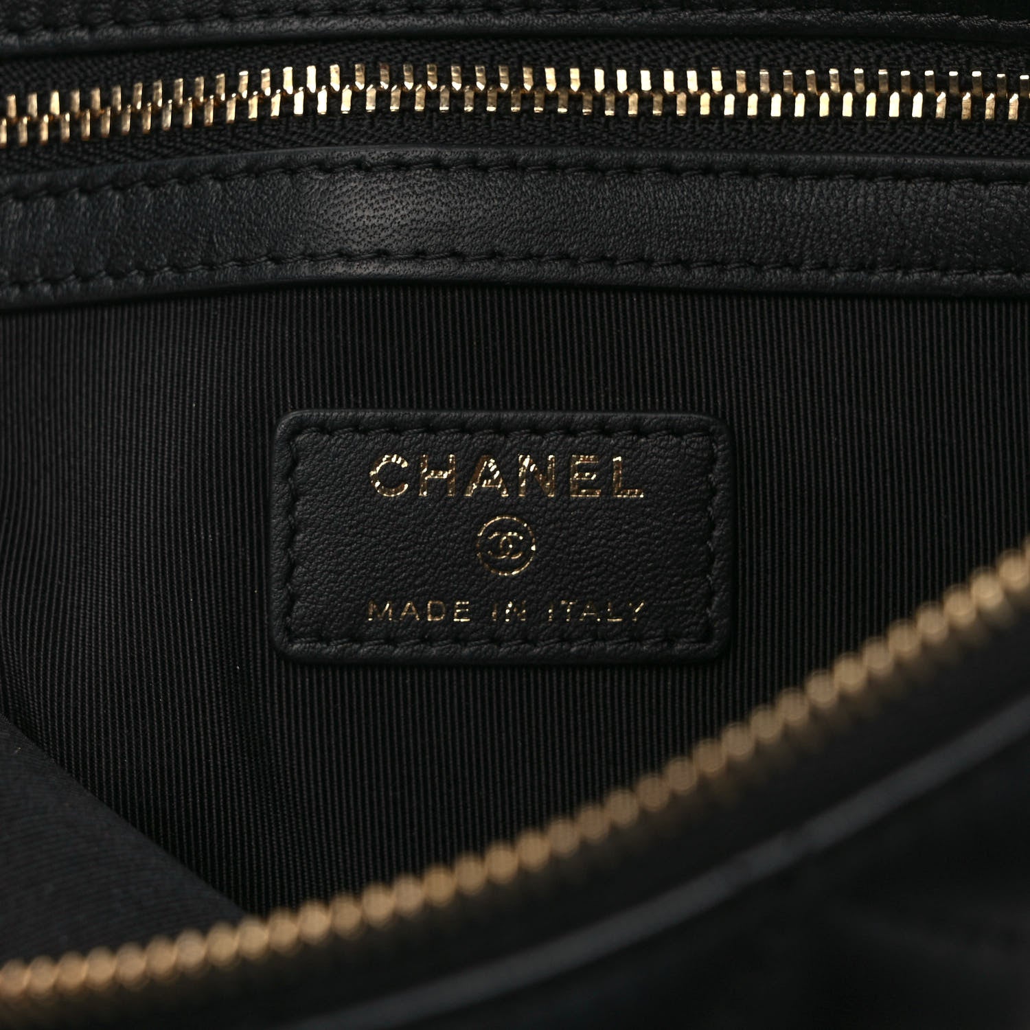 Chanel Lambskin Quilted Medium Cosmetic Case Black 5 of 6