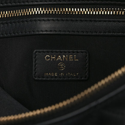 Chanel Lambskin Quilted Medium Cosmetic Case Black 5 of 6