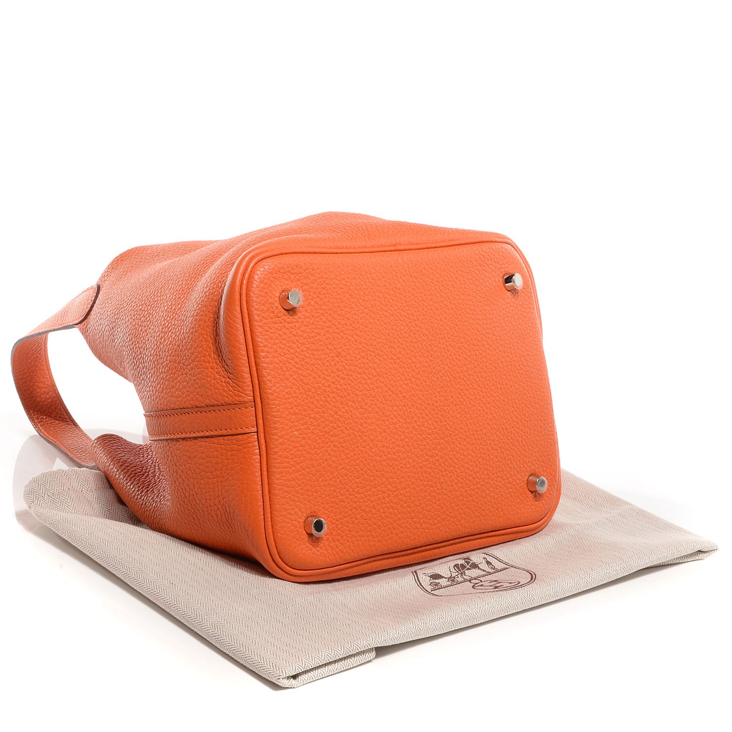 Taurillon Clemence Picotin Lock MM Orange